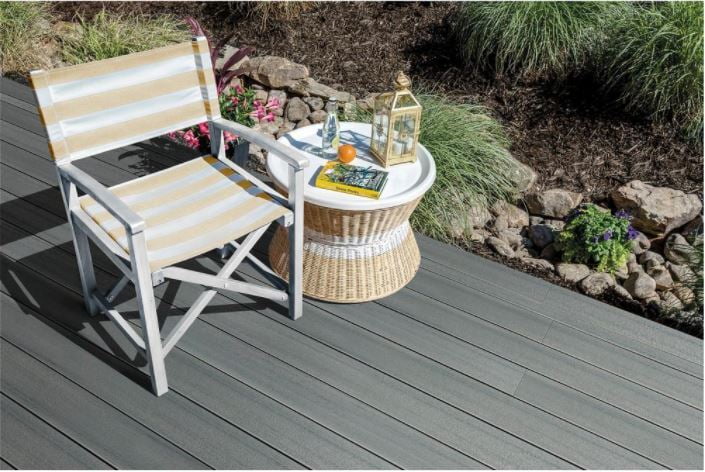 TimberTech Edge Prime+ Sea Salt Gray decking