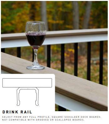 TimberTech Classic Series Drink Railing