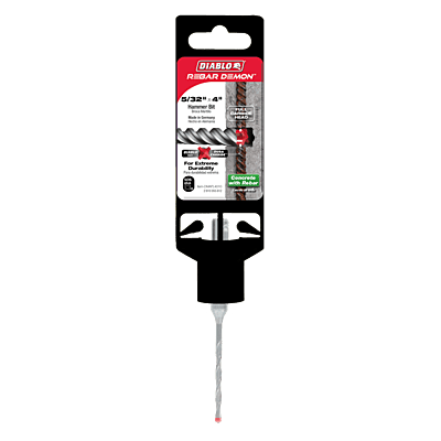 Diablo SDS-Plus 4-Cutter
Full Carbide Head
Hammer Drill Bit