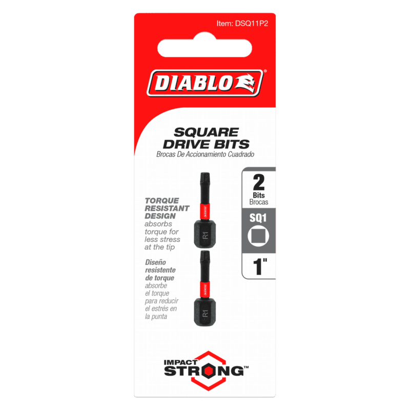 Diablo Screwdriving Square 
Drive Bits