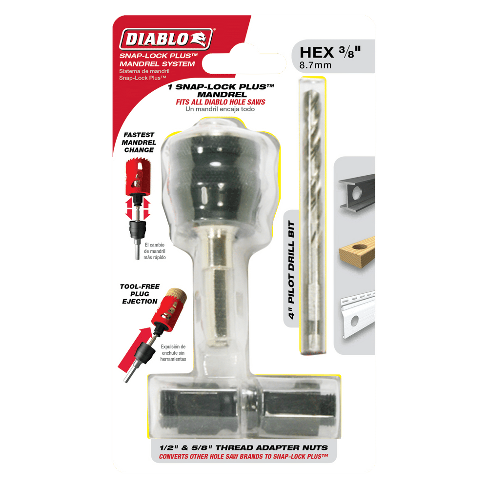 Diablo Carbide Teeth
Hole Cutter Plug Eject
Pilot Bit