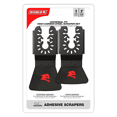 Diablo 2" High Carbon Steel Oscillating Scraper Set for Adhesive Removal Diablo 2" High Carbon Steel Oscillating Scraper Set for Adhesive Removal