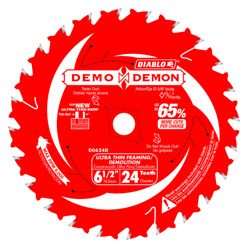 Diablo Small Diameter Circular Blades -Framing/Demolition 