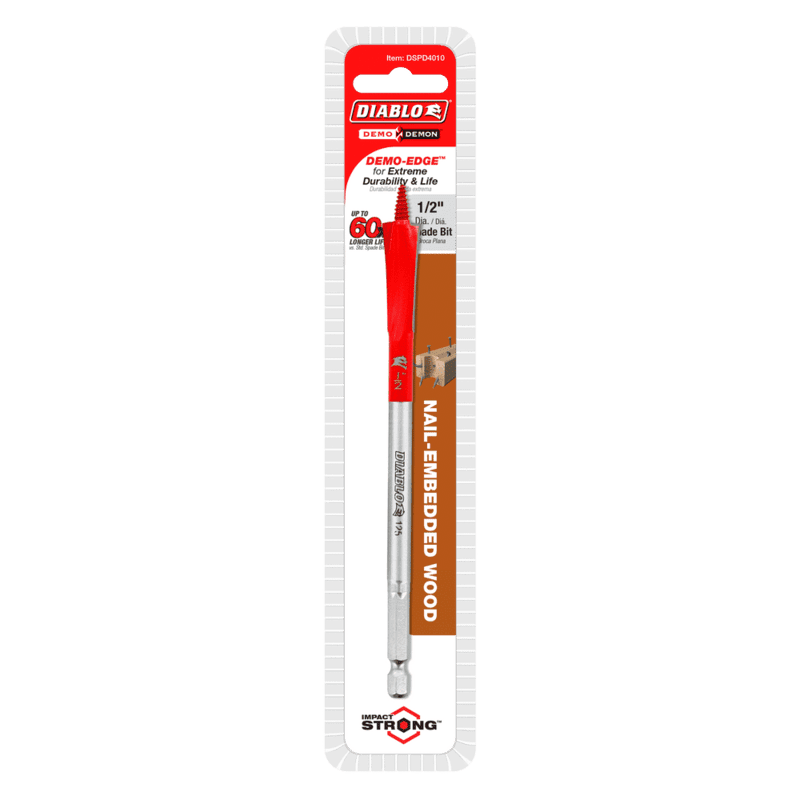 Diablo Spade Bits for Wood Nail Embadded 