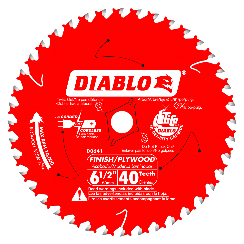 Diablo Small Diameter Circular Blades - Wood Finish