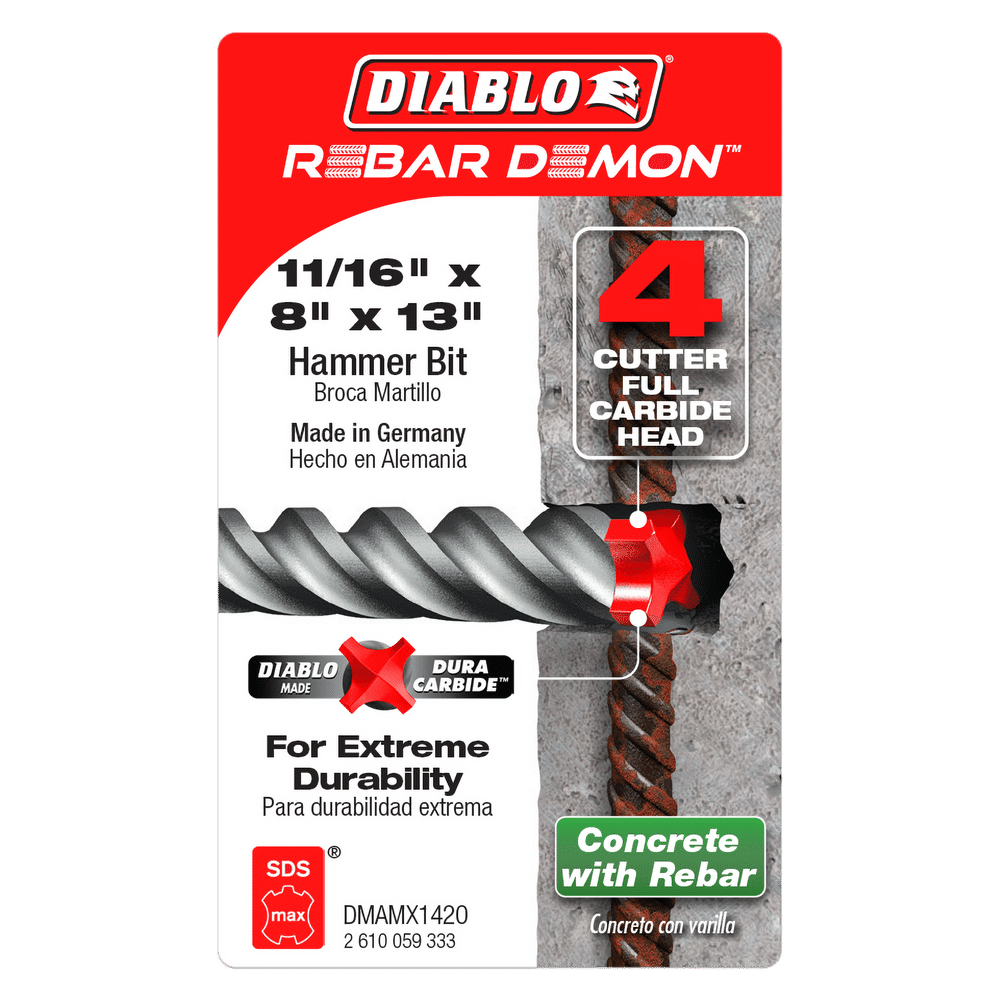 Diablo Masonry SDS MAX - Full Carbide HeadHammer Drill Bit