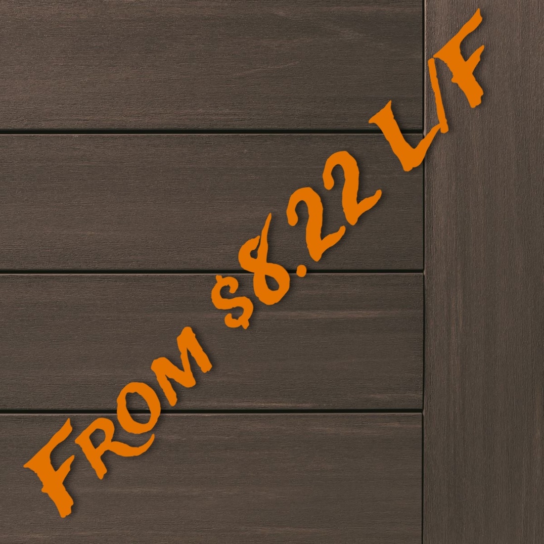 AZEK Dark Hickory Decking Boards