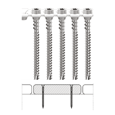 Effortless Decking with CAMO Collated Face Screws for Composite Fast