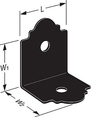Simpson Strong-Tie Outdoor Accents - ORNAMENTAL Angle - PC Over ZMAX Simpson Strong-Tie Outdoor Accents - ORNAMENTAL Angle - PC Over ZMAX