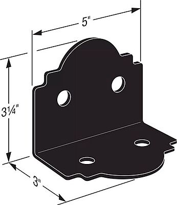 Simpson Strong-Tie Outdoor Accents - ORNAMENTAL Angle - PC Over ZMAX Simpson Strong-Tie Outdoor Accents - ORNAMENTAL Angle - PC Over ZMAX