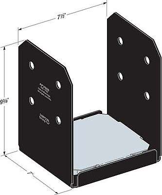 Simpson Strong-Tie Outdoor Accents - AVANT PostBase PC ZMAX Simpson Strong-Tie Outdoor Accents - AVANT PostBase PC ZMAX