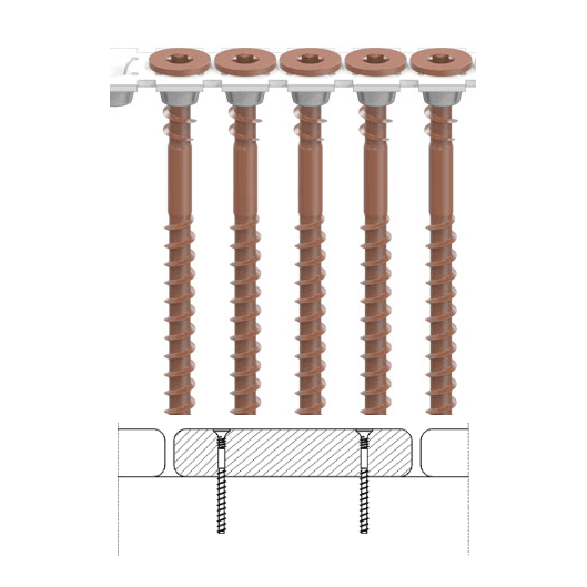 CAMO Collated Face Deck Screws for Pressure Treated