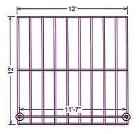 12' x 12' Deck Substructure Metal Frame Kit (Fortress Evolution) 12' x 12' Deck Substructure Metal Frame Kit (Fortress Evolution)