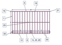 12' x 20' Deck Substructure Metal Frame Kit (Fortress Evolution)