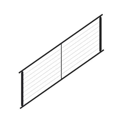 Fortress FE26 Horizontal Cable Rail 34" Stair Panel