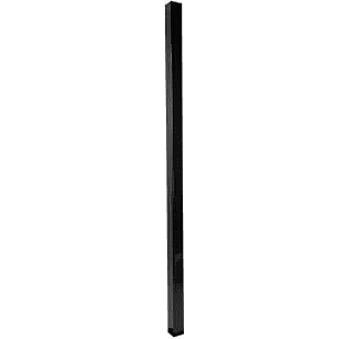 Fortress VERSAI 16 gauge 2" Residential Steel Posts-Gloss Black