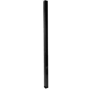 Fortress VERSAI 16 gauge 2" Residential Steel Posts-Gloss Black