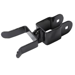 Fortress Fence Gate Fork Latch-Gloss Black