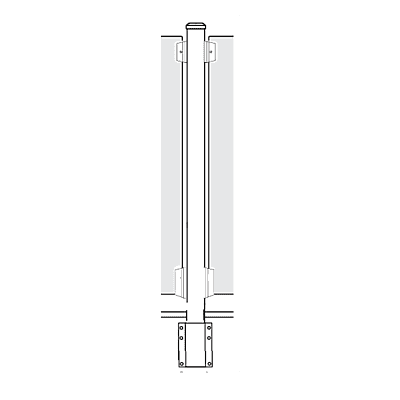 InvisiRail VISTI 2-1/4in Aluminum Posts InvisiRail VISTI 2-1/4in Aluminum Posts