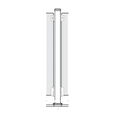 InvisiRail VISTI 2-1/4in Aluminum Posts