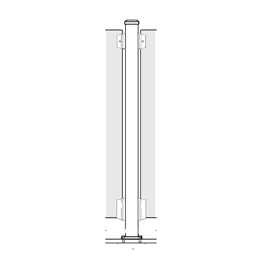 InvisiRail VISTI 2-1/4in Aluminum Posts InvisiRail VISTI 2-1/4in Aluminum Posts