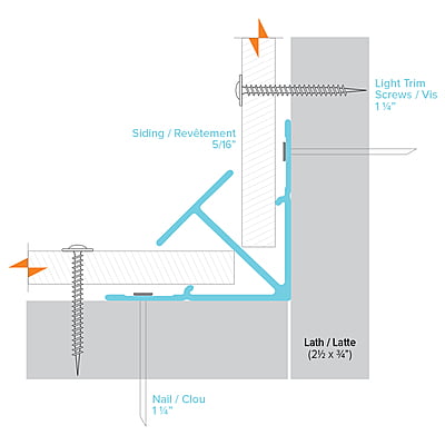 LightTrim Interior Corner Trim for 5/16" Panel-V195 BOLD