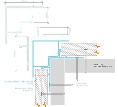 LightTrim 2-Piece Exterior Corner Trim for 3/4" Lap