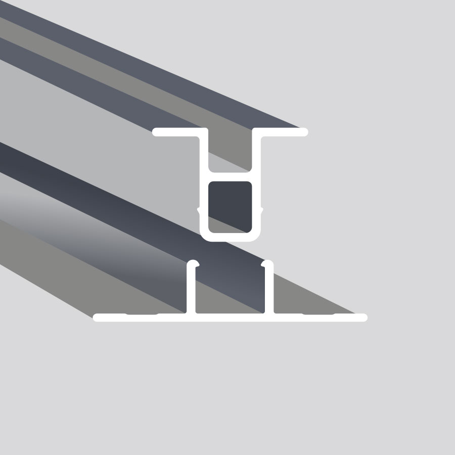 LightTrim 2-piece Vertical Trim for 3/4" Lap