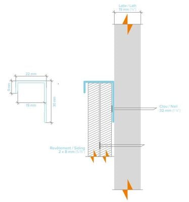 LightTrim Universal J Trim for 3/4" Lap