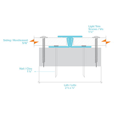 LightTrim 2-piece Vertical Trim for 5/16" Panel-V199 BOLD