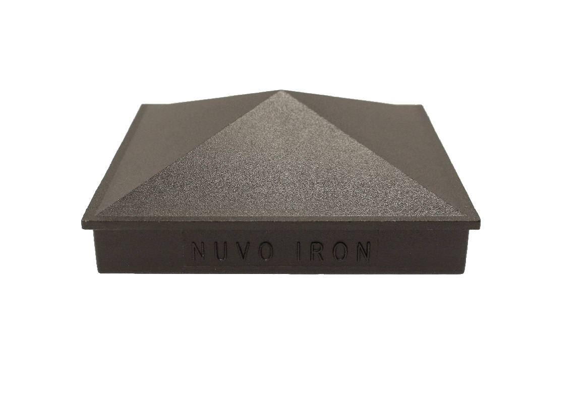 Aluminum Black Pyramid Post Caps