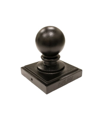 Aluminum Black Ball Post Caps