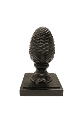 Aluminum Black Pineapple Post Caps