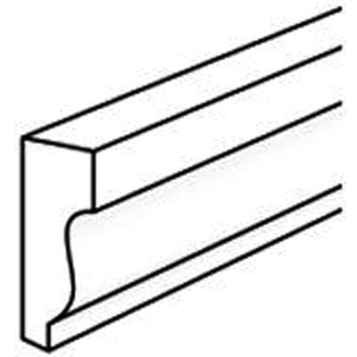 CertainTeed PVC Trim-Shingle Mould #210 11/16 x 1-5/8 x 16