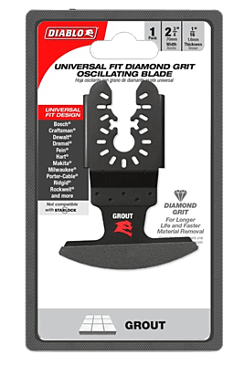 Diablo Universal Fit Oscillating Diamond Grit Blade for Grout Diablo Universal Fit Oscillating Diamond Grit Blade for Grout
