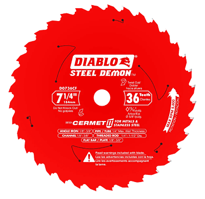 Diablo Steel Cutting Saw Blade For Thick Metal