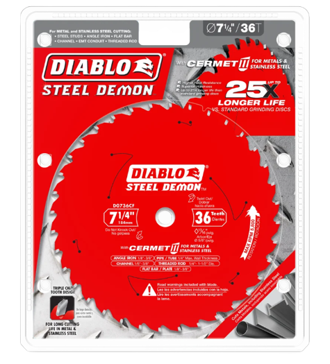 Diablo Steel Cutting Saw Blade For Thick Metal