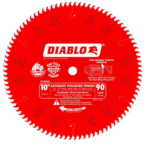 Diablo Wood Cutting Ultimate Polished Finish Saw Blade