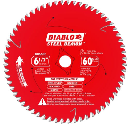 Diablo Steel Cutting Saw Blade For Thin Metal