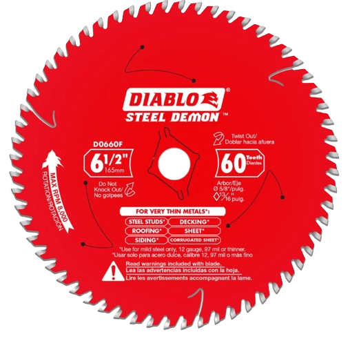 Diablo Steel Cutting Saw Blade For Thin Metal