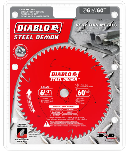 Diablo Steel Cutting Saw Blade For Thin Metal