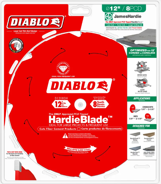 Diablo  Fiber Cement Hardie Blades