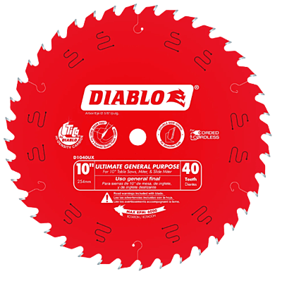 Diablo Wood Cutting Ultimate General Purpose Saw Blade