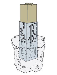 Simpson Strong-Tie Moment Post Base