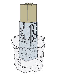 Simpson Strong-Tie Moment Post Base