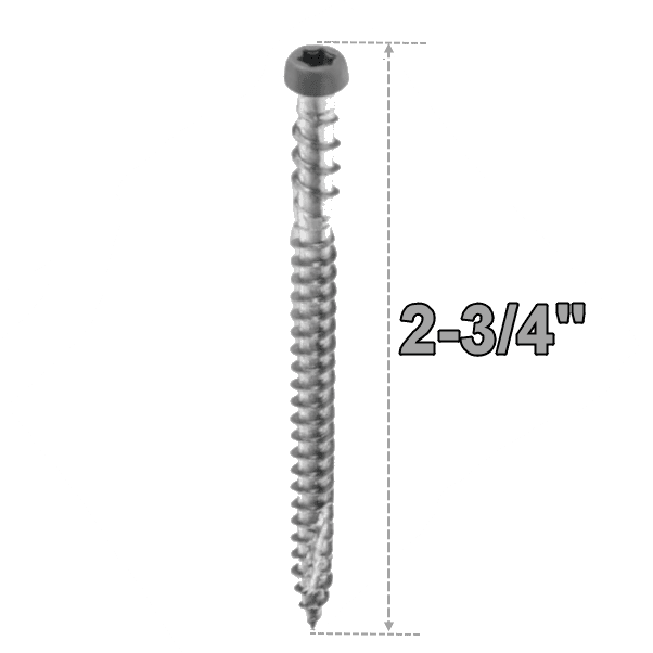 Starborn CAP-TOR #10 Stainless Steel 2-3/4" Screws Starborn CAP-TOR #10 Stainless Steel 2-3/4" Screws