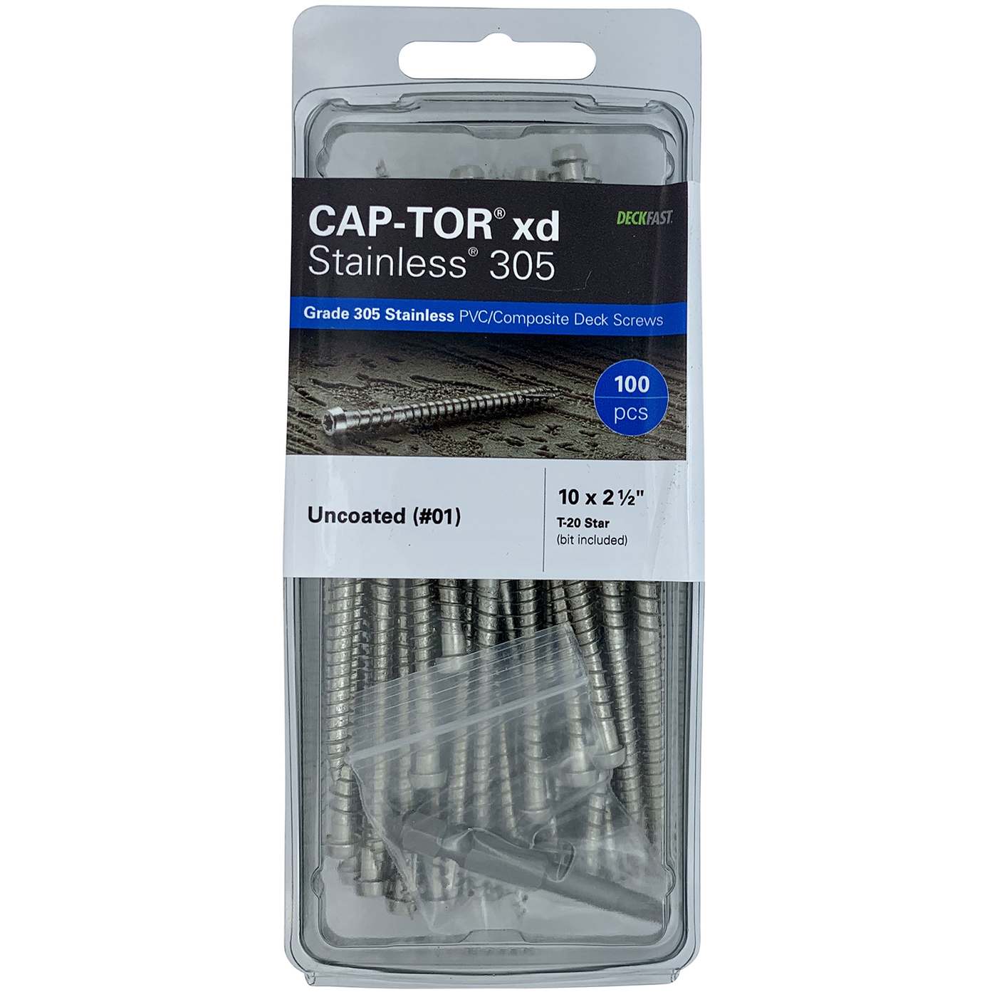 Starborn CAPTOR xd 21/2" Screws (305 Stainless Steel)