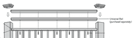 TimberTech Drink Rail (Universal Bottom Rails) TimberTech Drink Rail (Universal Bottom Rails)