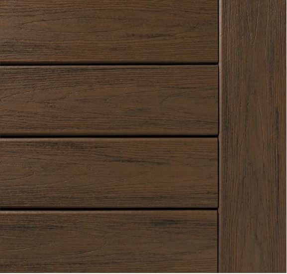 TimberTech Reserve collection Dark Roast decking boards