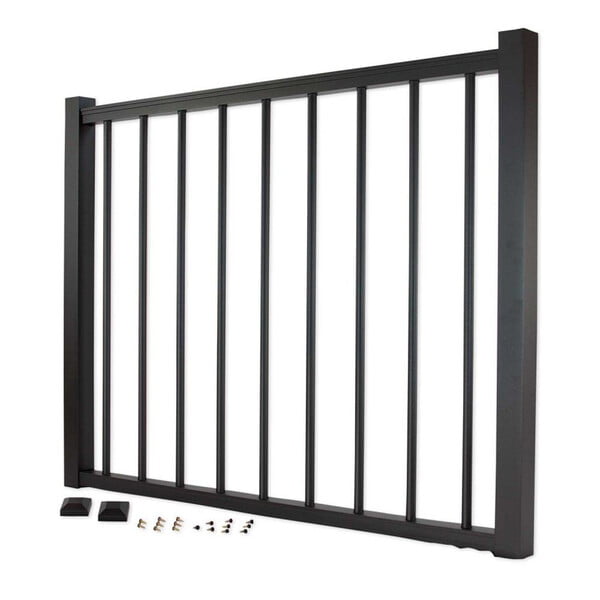TREX Aluminum Adjustable Gate - Round Balusters TREX Aluminum Adjustable Gate - Round Balusters